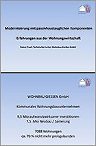 Download Vortrag: Modernisierung mit passivhaustauglichen Komponenten - Erfahrungen aus der Wohnungswirtschaft