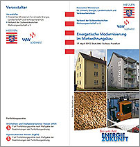 Download Veranstaltungsflyer: Energetische Modernisierung im Mietwohnungsbau